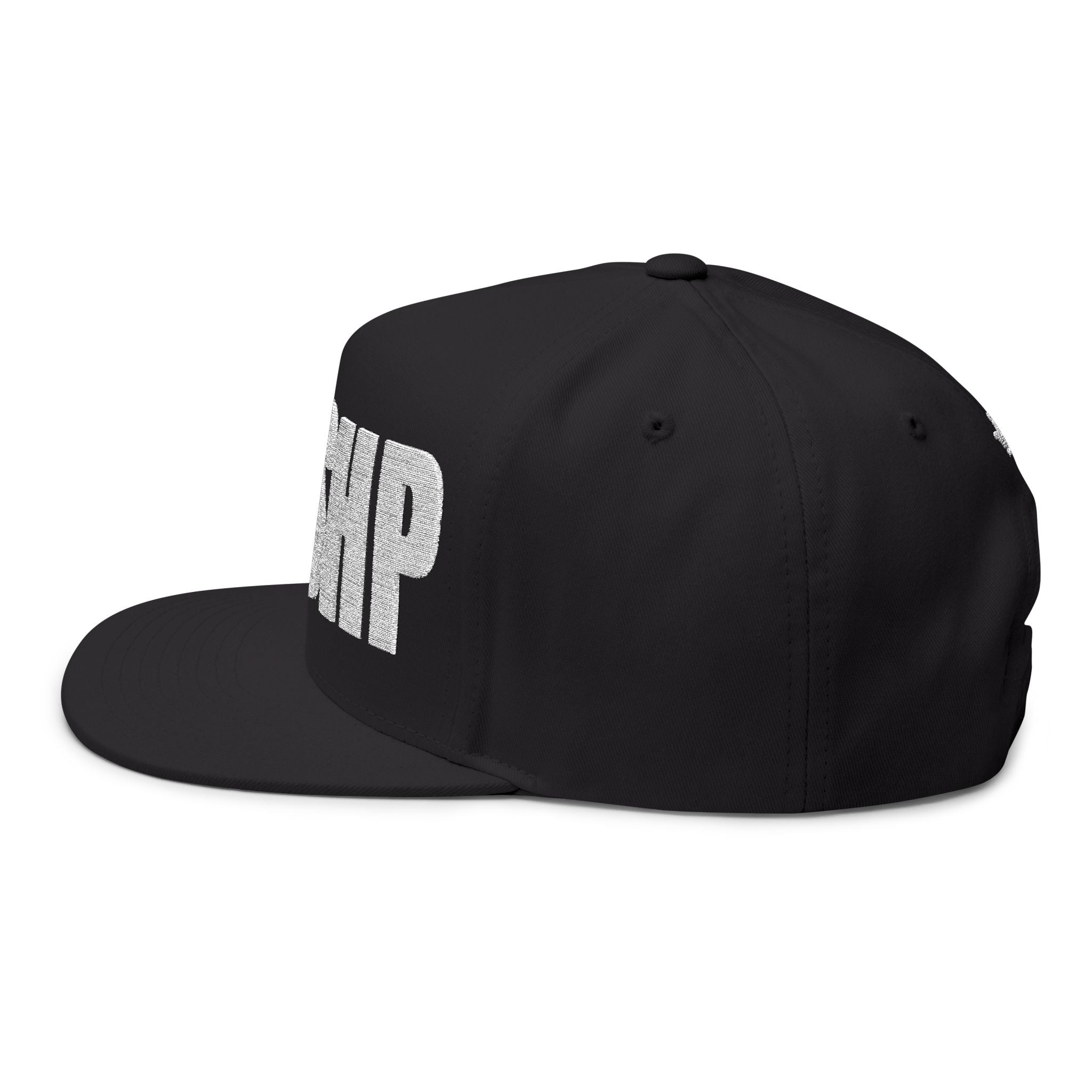 WRSHP- Embroidered Flat Bill Snapback