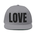 LOVE- Embroidered Flat Bill Snapback