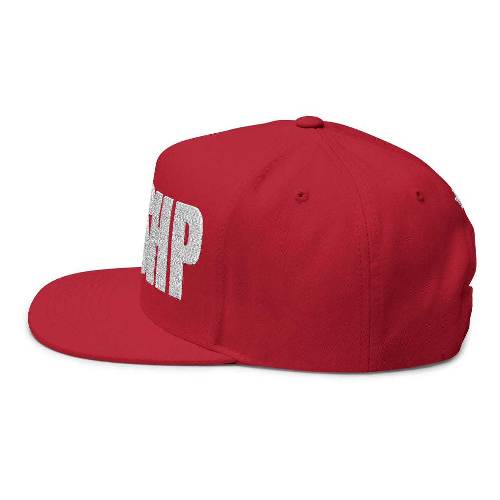 WRSHP- Embroidered Flat Bill Snapback
