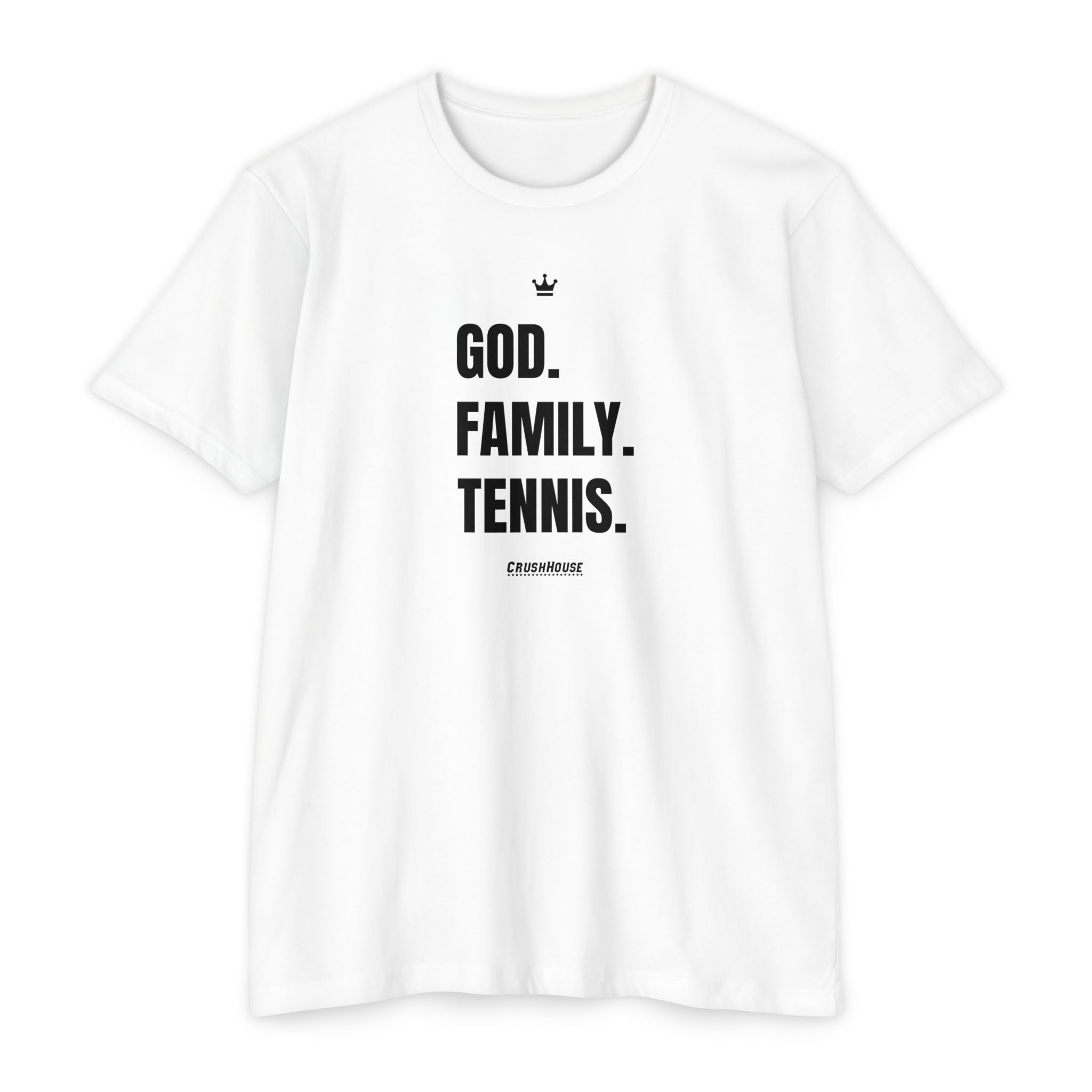 God. Family. Tennis. - Premium Unisex T-shirt