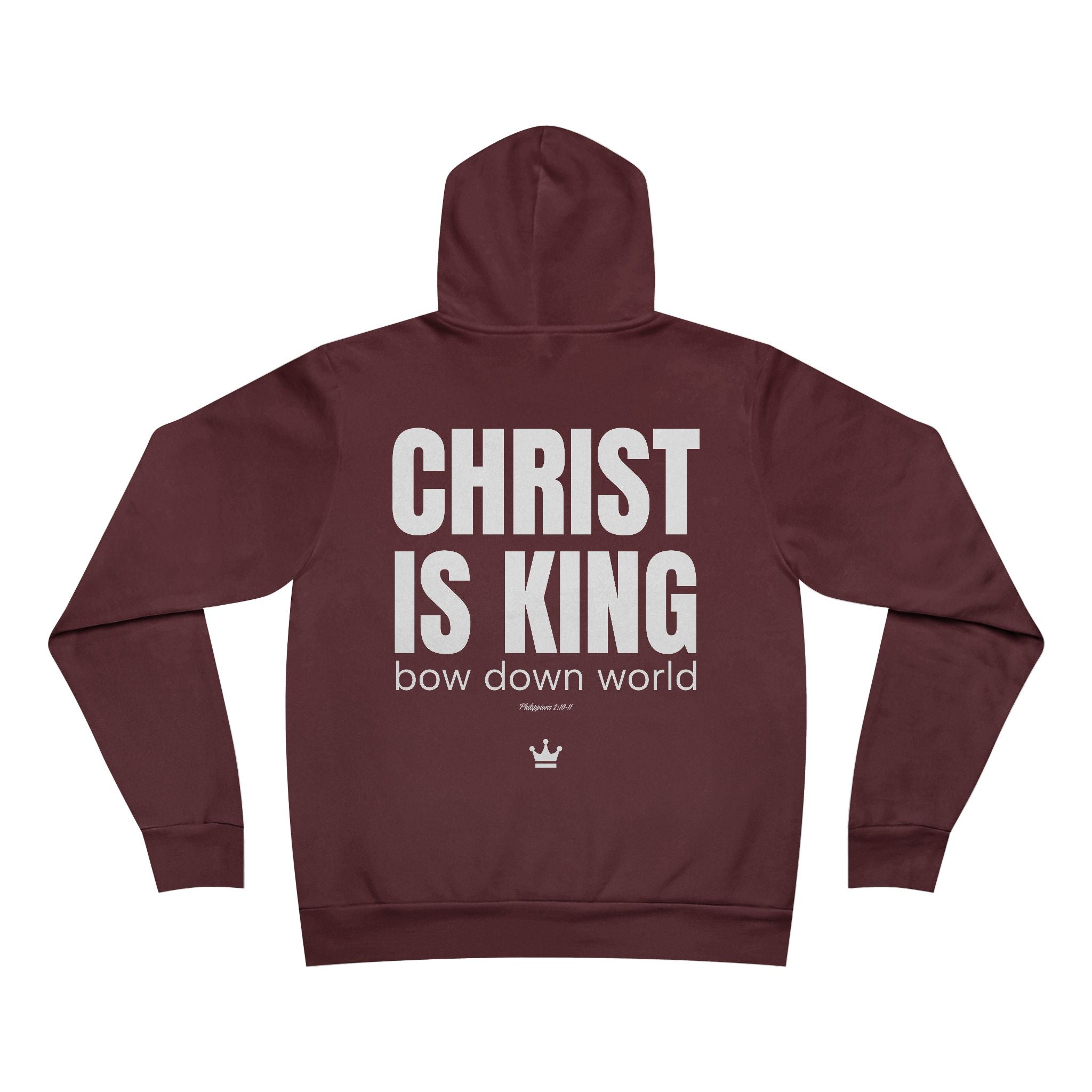 Christ Is King (Philippians 2:10-11)- Super Soft Premium Unisex Fleece Hoodie
