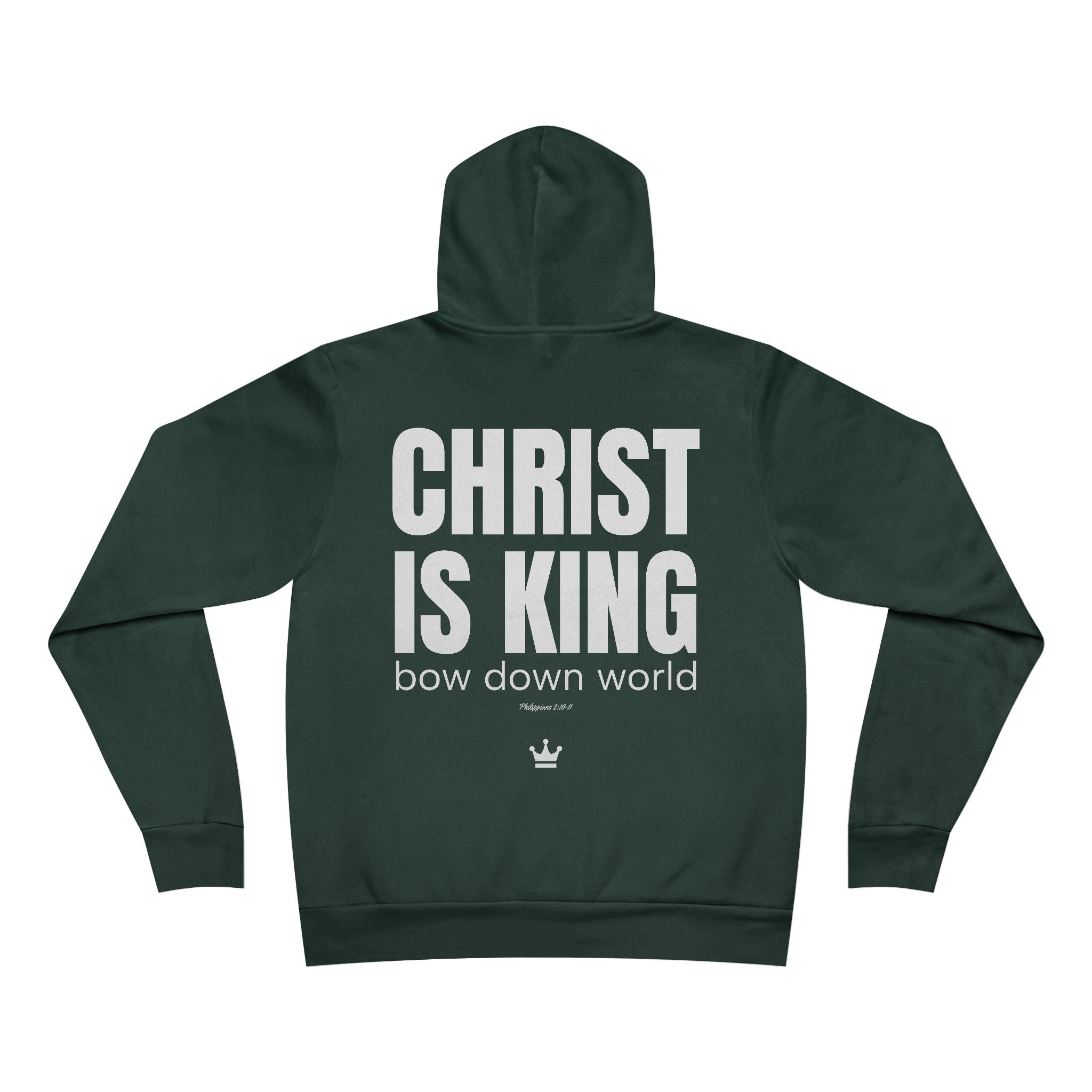 Christ Is King (Philippians 2:10-11)- Super Soft Premium Unisex Fleece Hoodie