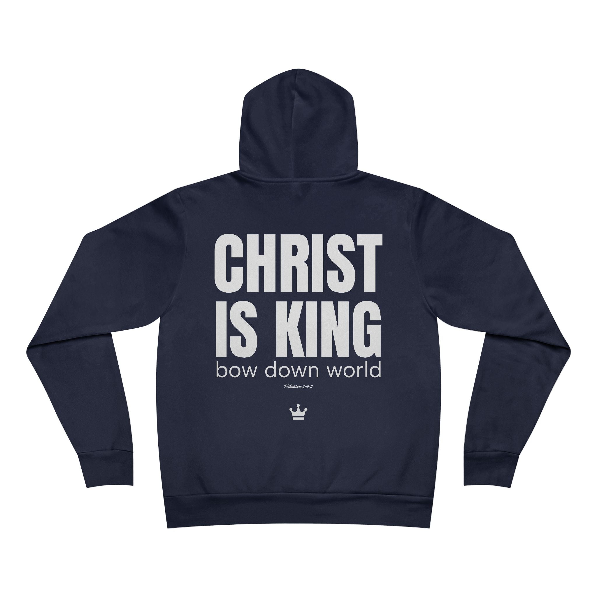 Christ Is King (Philippians 2:10-11)- Super Soft Premium Unisex Fleece Hoodie