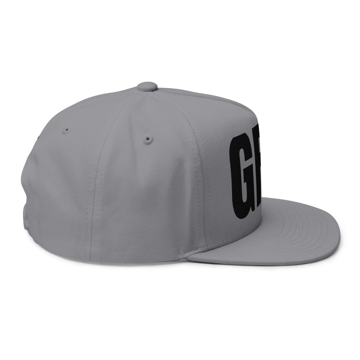 GRIT- Embroidered Flat Bill Snapback