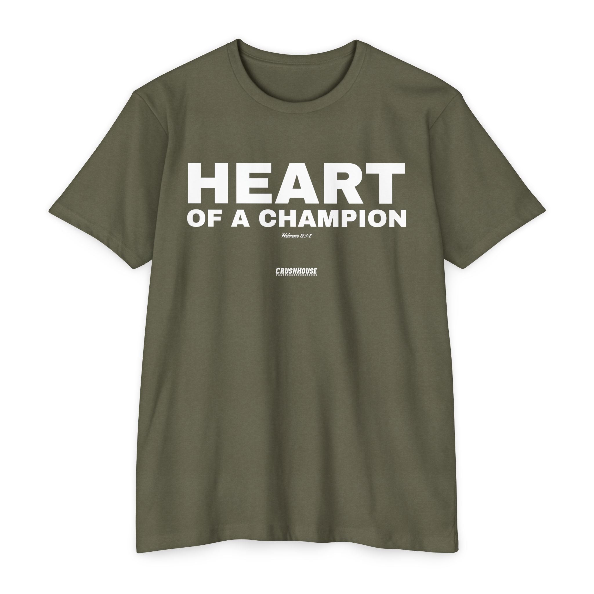 Heart of a Champion (Hebrews 12:1-2)- Premium Unisex T-shirt