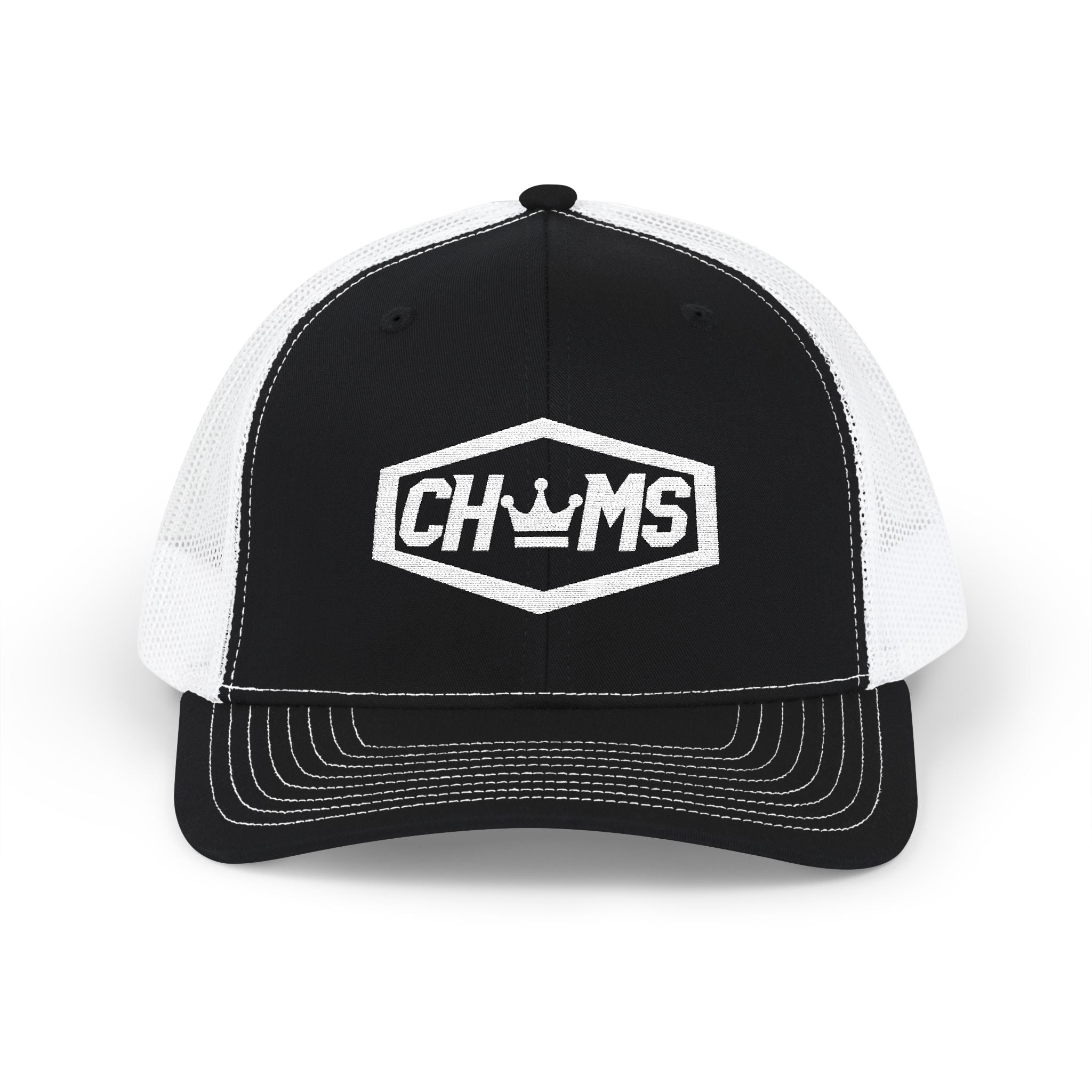 CHUMS Logo- Embroidered Snapback Trucker Hat