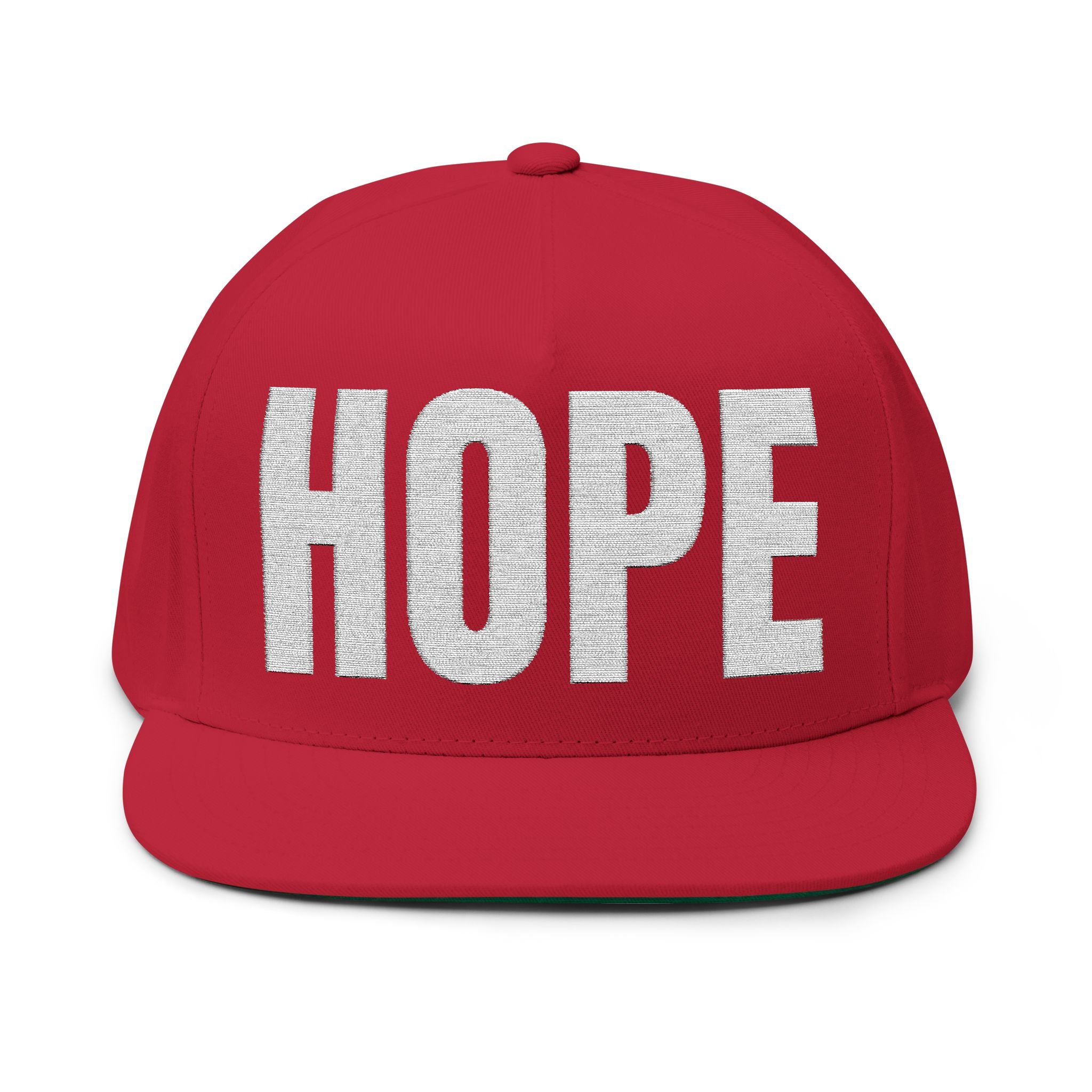 HOPE- Embroidered Flat Bill Snapback