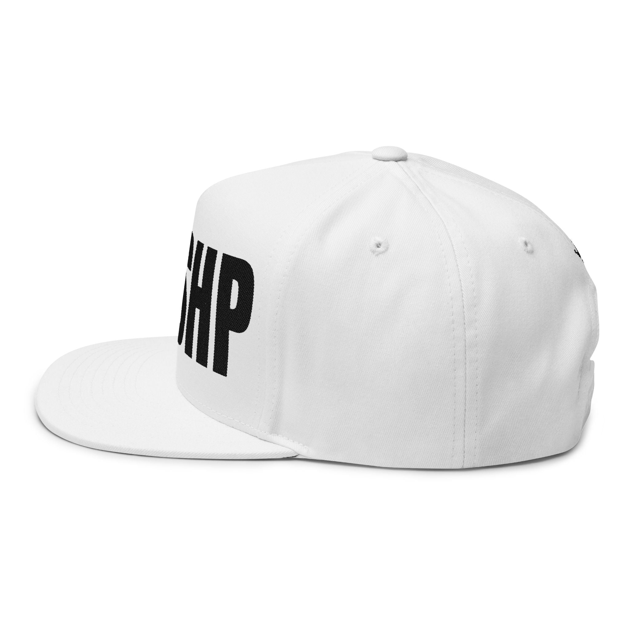 WRSHP- Embroidered Flat Bill Snapback