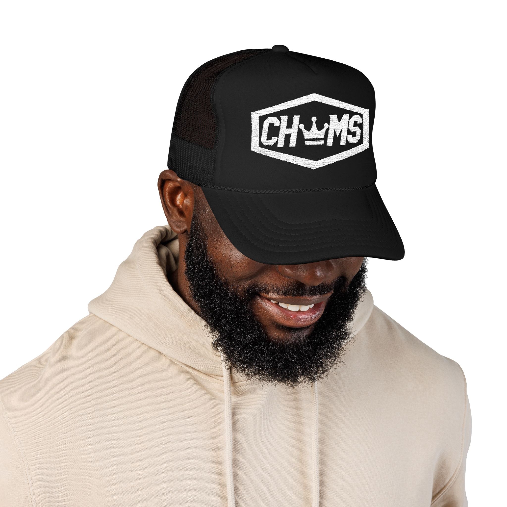 CHUMS Logo– Embroidered Foam Mesh Snapback Trucker Hat