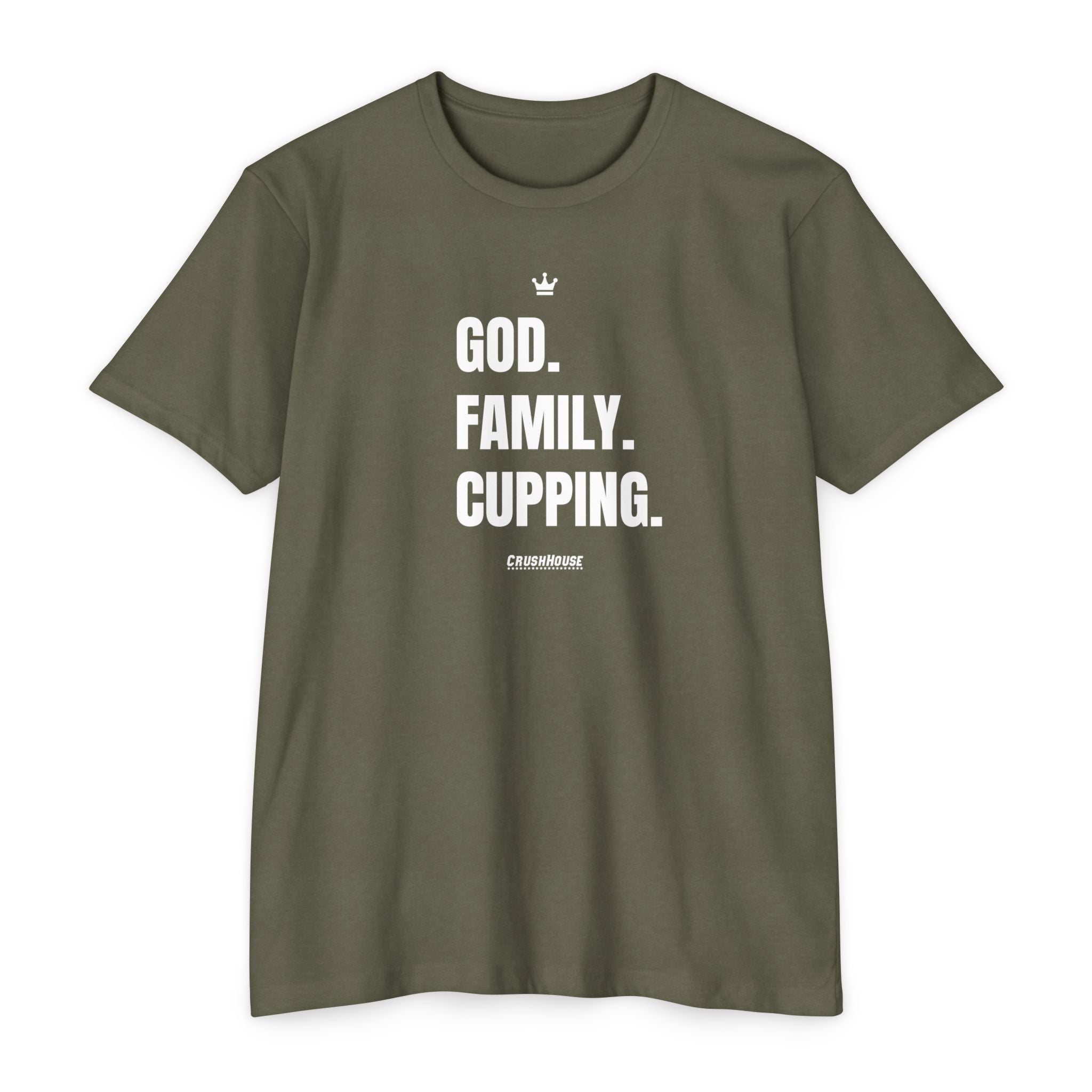 God. Family. Cupping. - Premium Unisex T-shirt