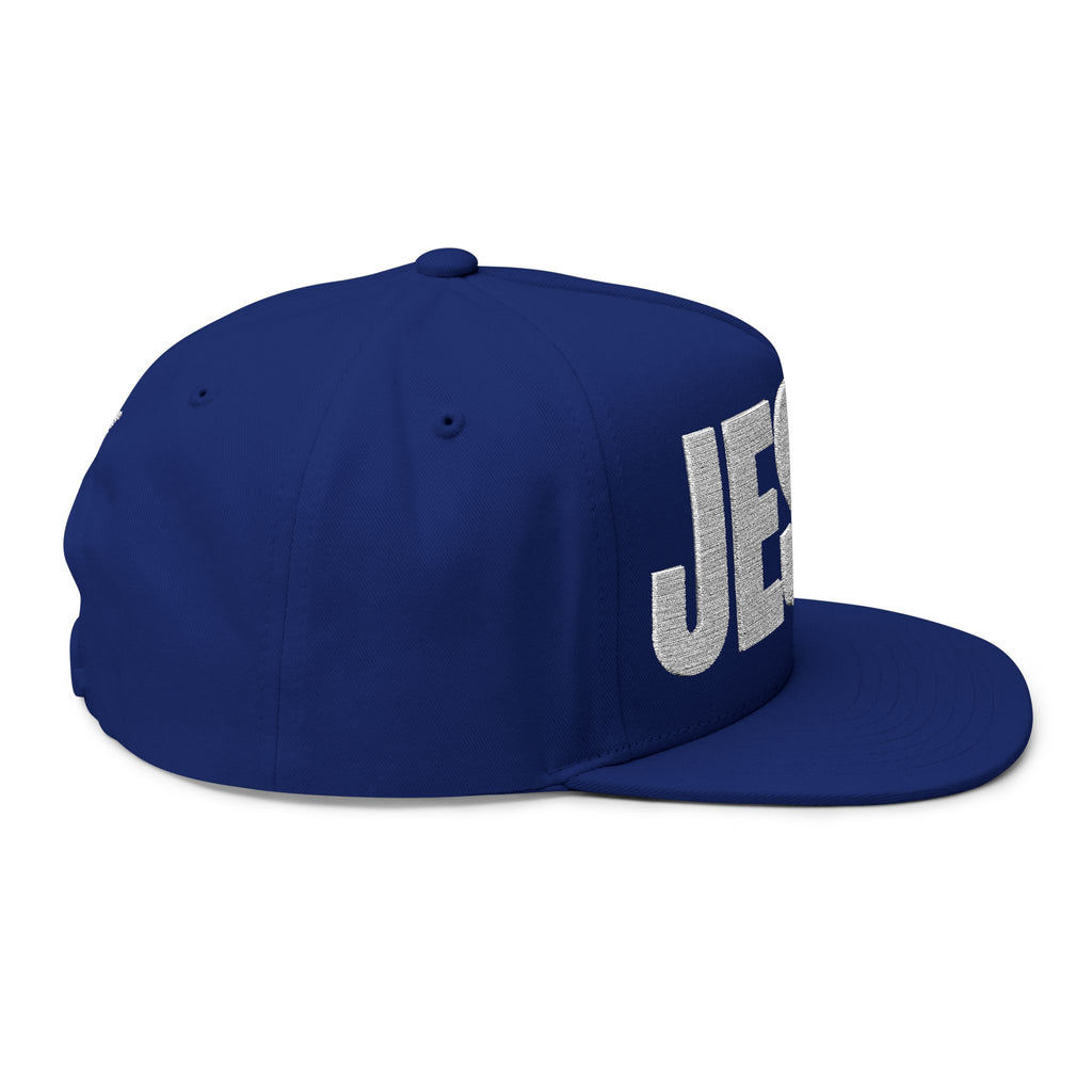 JESUS- Embroidered Flat Bill Snapback
