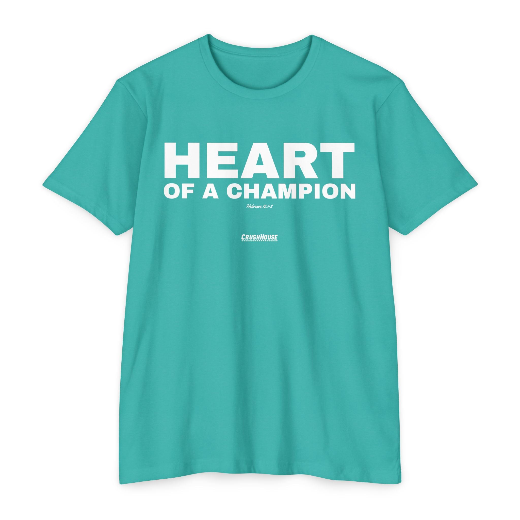 Heart of a Champion (Hebrews 12:1-2)- Premium Unisex T-shirt