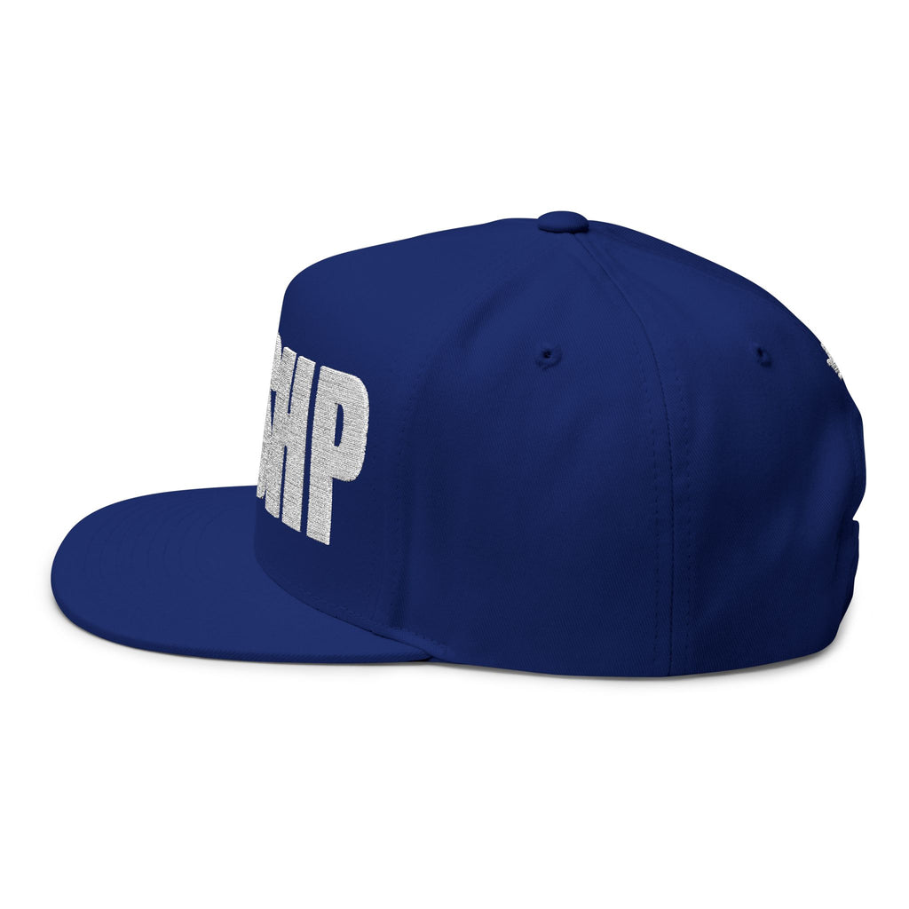 WRSHP- Embroidered Flat Bill Snapback