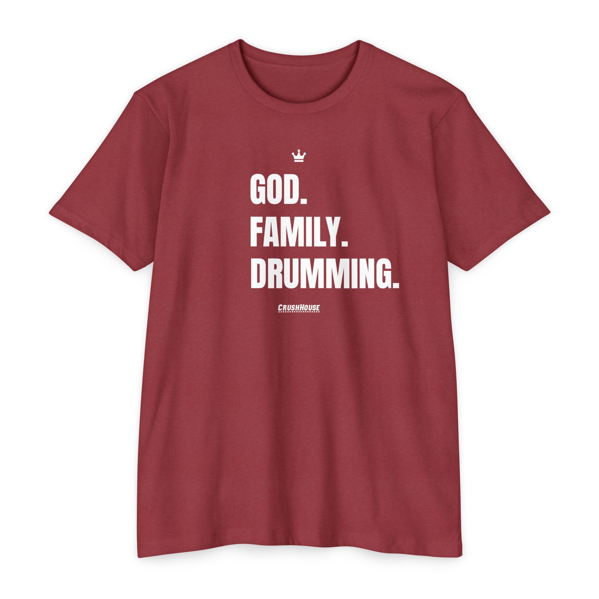 God. Family. Drumming. - Premium Unisex T-shirt