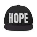 HOPE- Embroidered Flat Bill Snapback