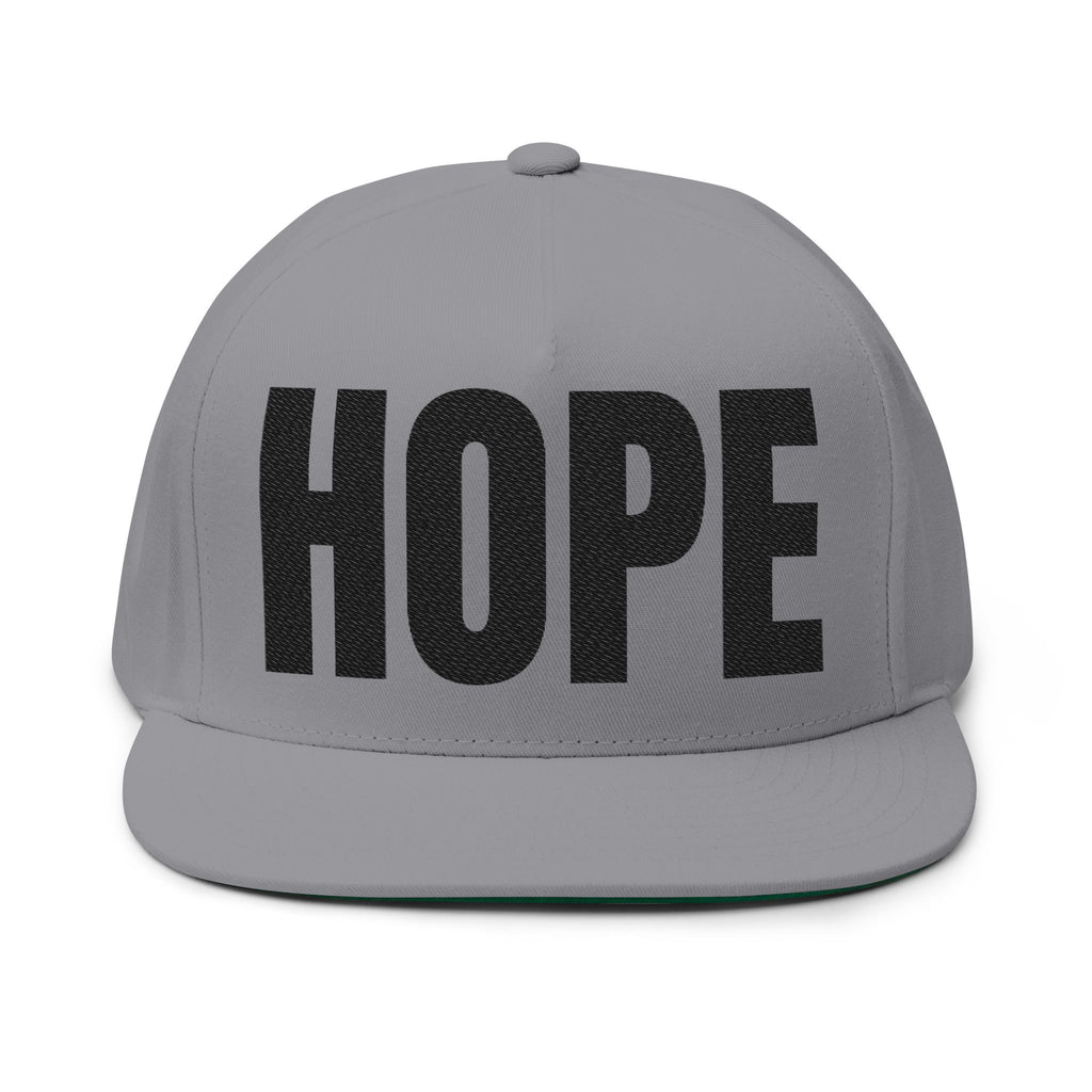 HOPE- Embroidered Flat Bill Snapback