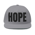 HOPE- Embroidered Flat Bill Snapback