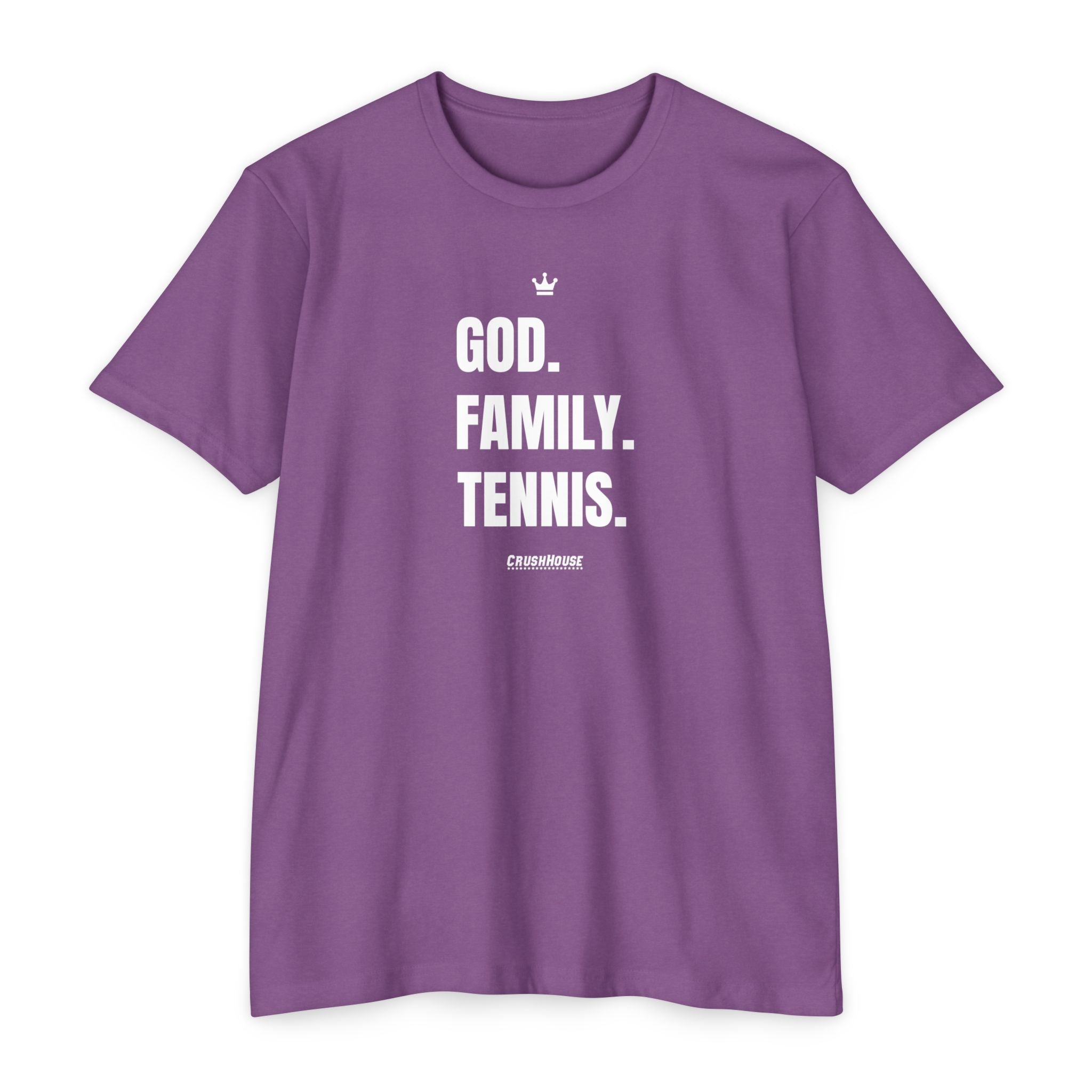 God. Family. Tennis. - Premium Unisex T-shirt