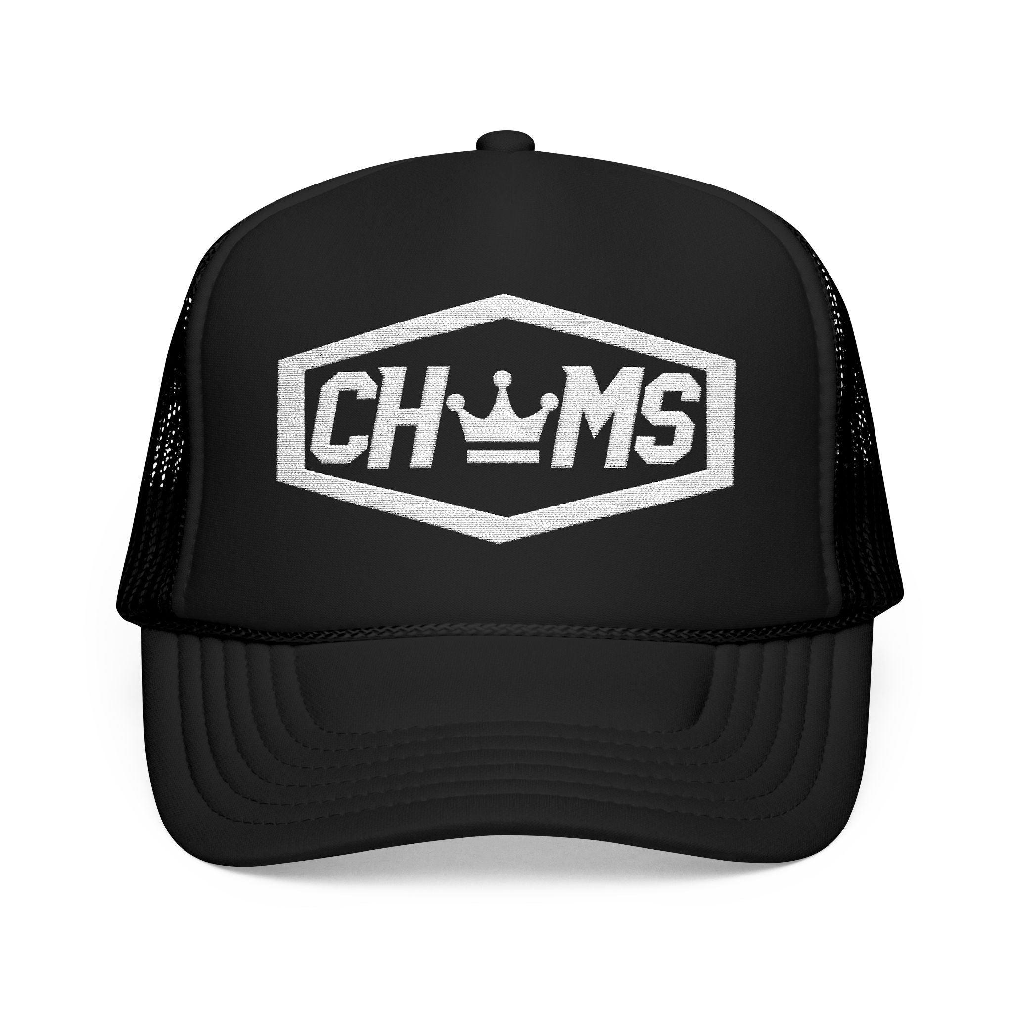 CHUMS Logo– Embroidered Foam Mesh Snapback Trucker Hat