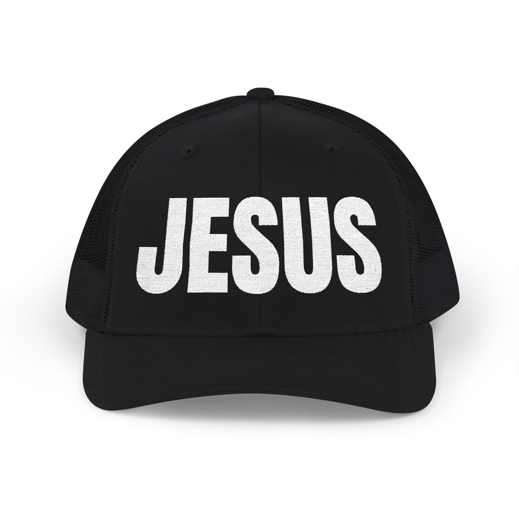 JESUS- Embroidered Snapback Trucker Hat
