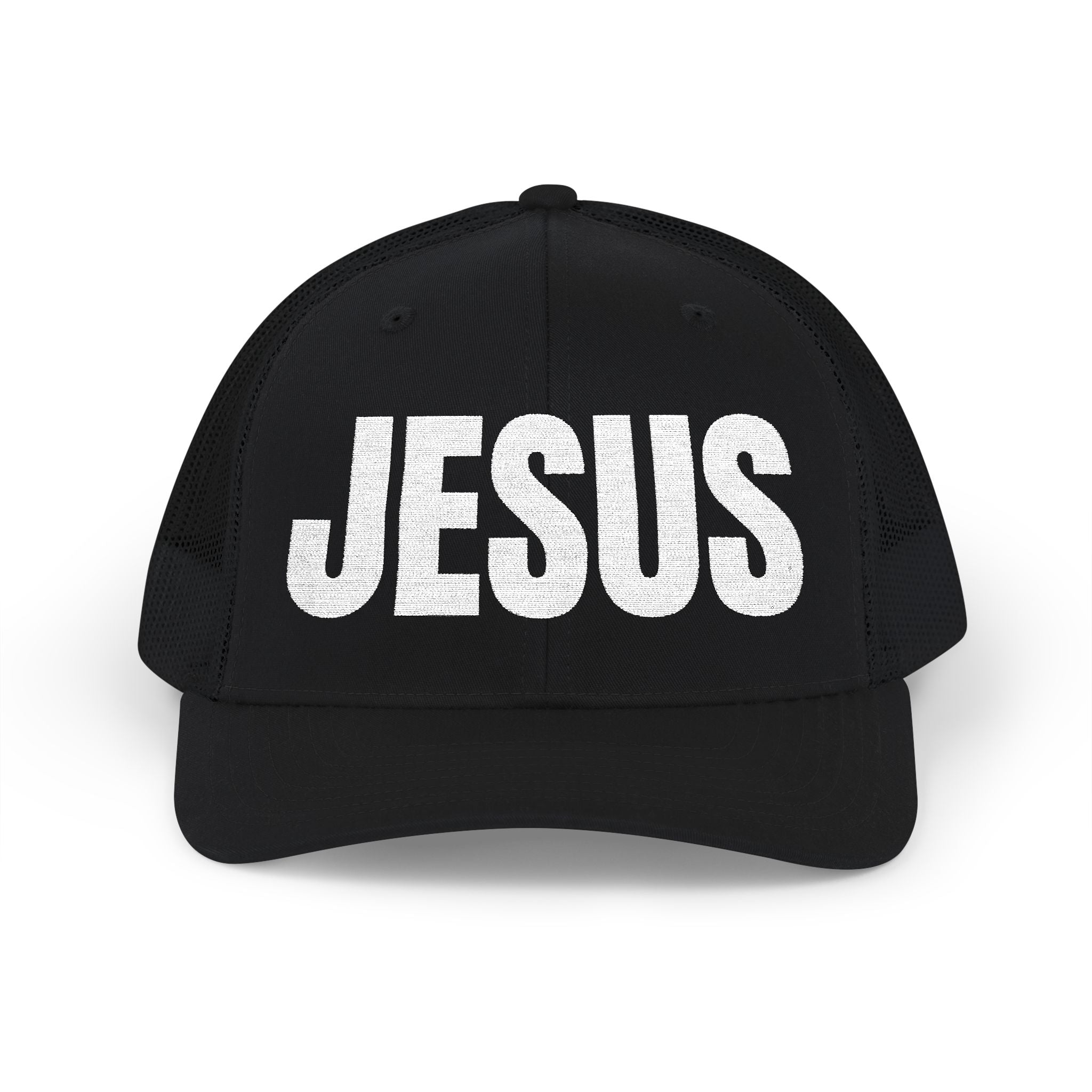 JESUS- Embroidered Snapback Trucker Hat