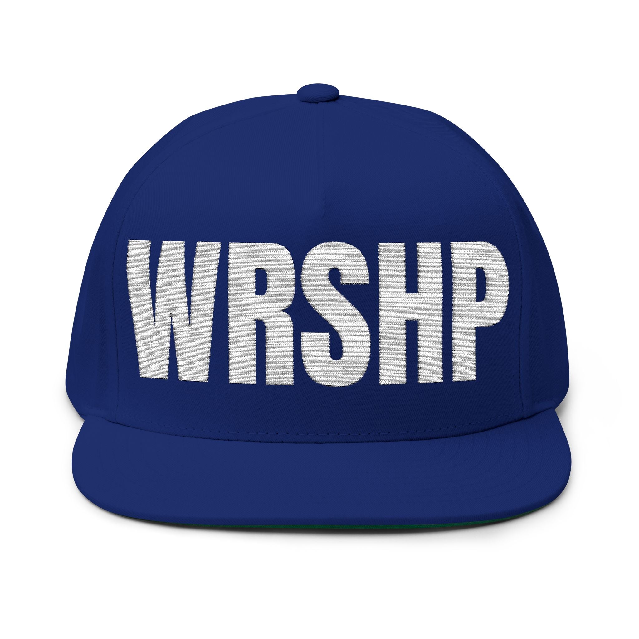 WRSHP- Embroidered Flat Bill Snapback