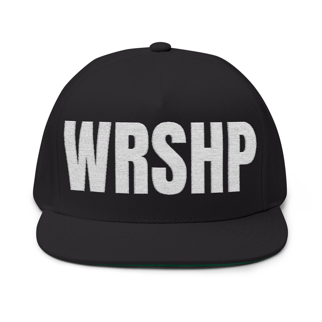 WRSHP- Embroidered Flat Bill Snapback