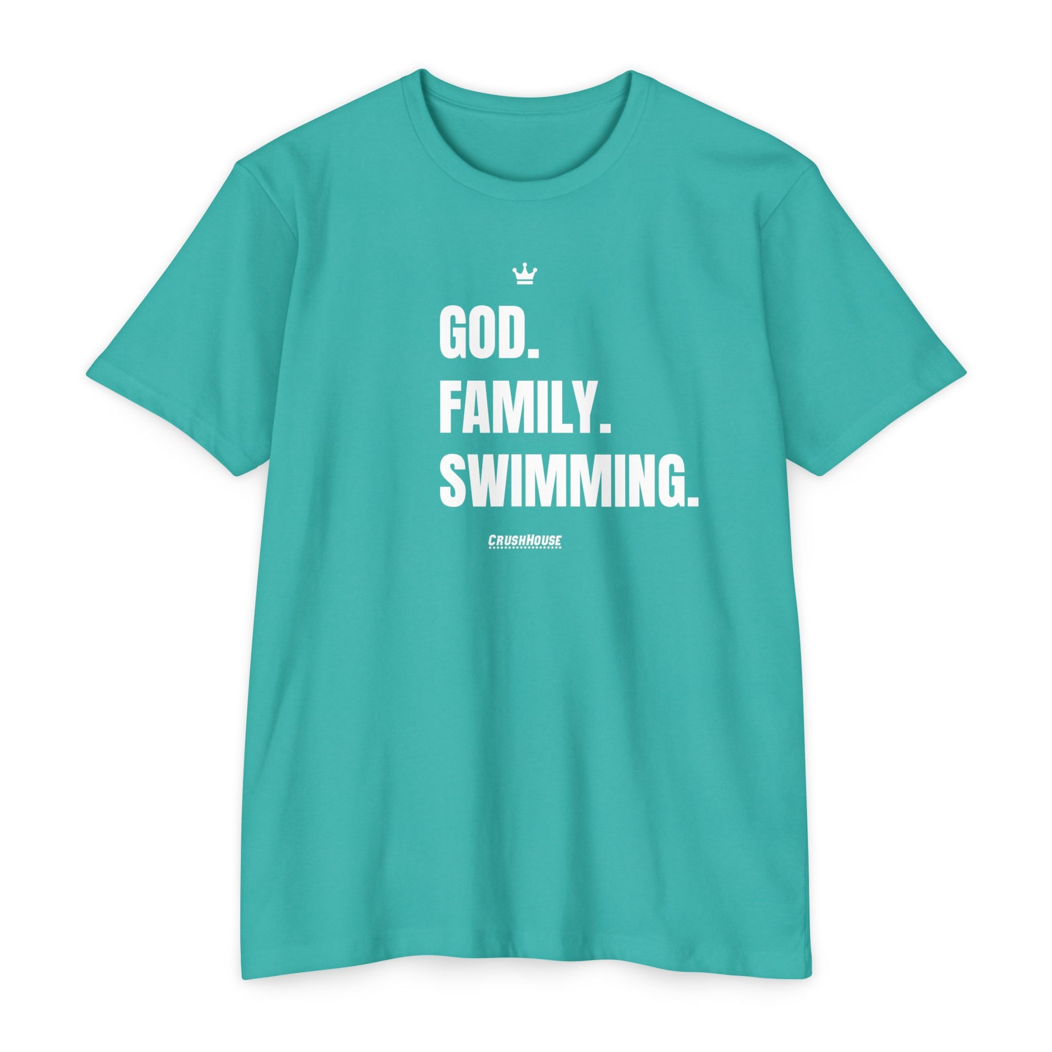 God. Family. Swimming. - Premium Unisex T-shirt