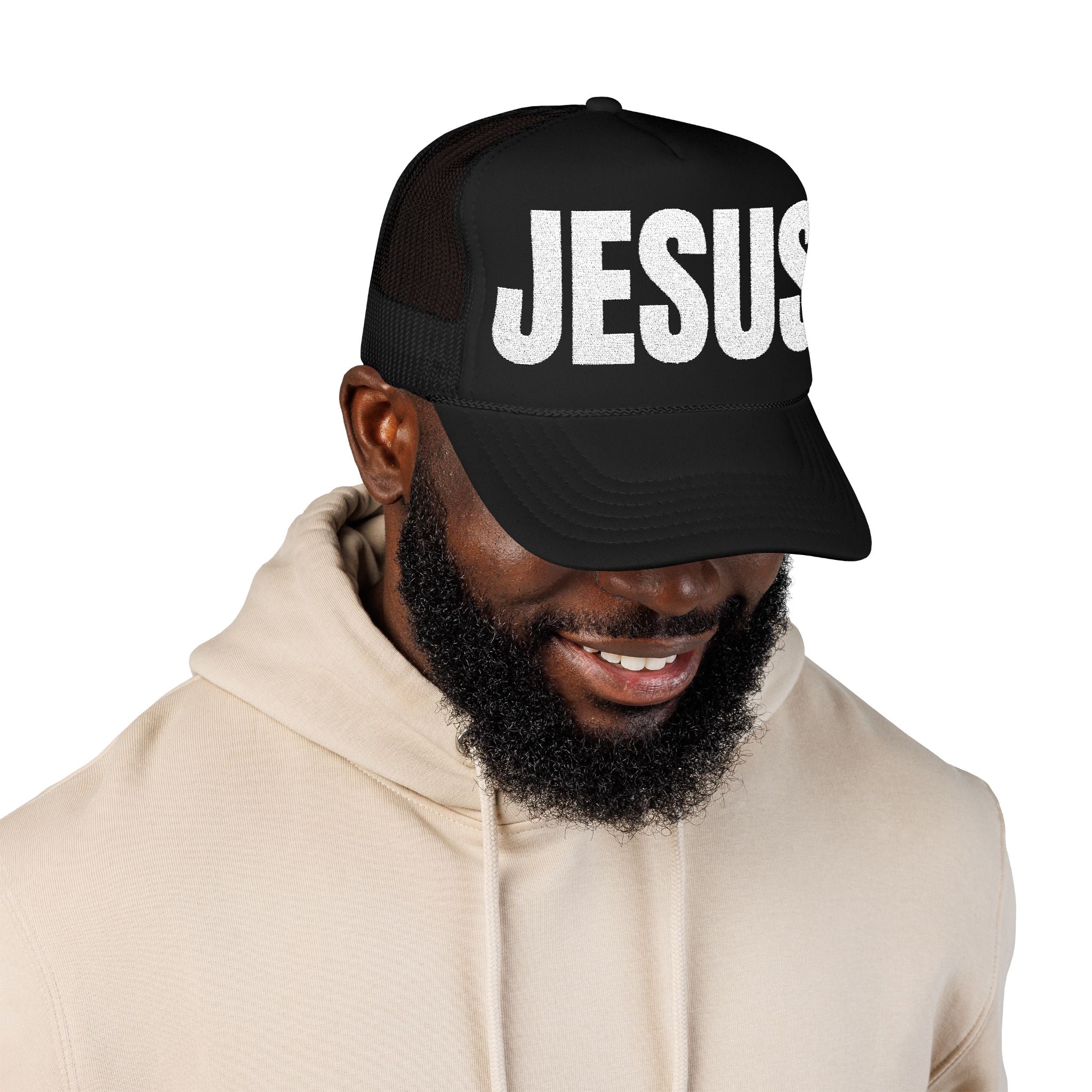 JESUS – Embroidered Foam Mesh Trucker Hat