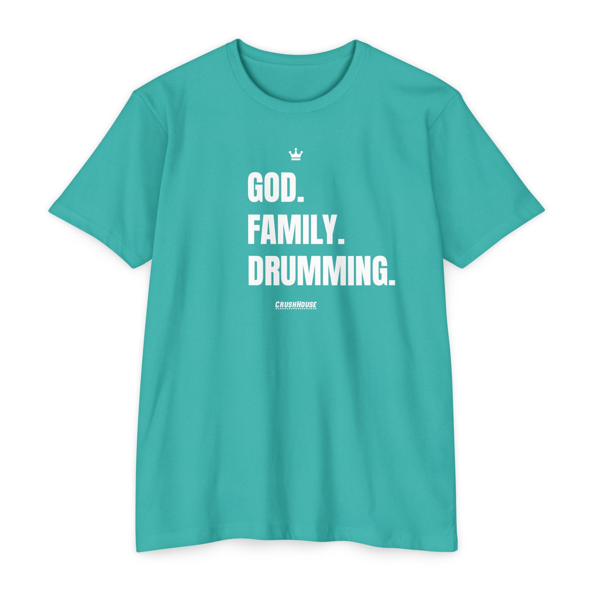 God. Family. Drumming. - Premium Unisex T-shirt