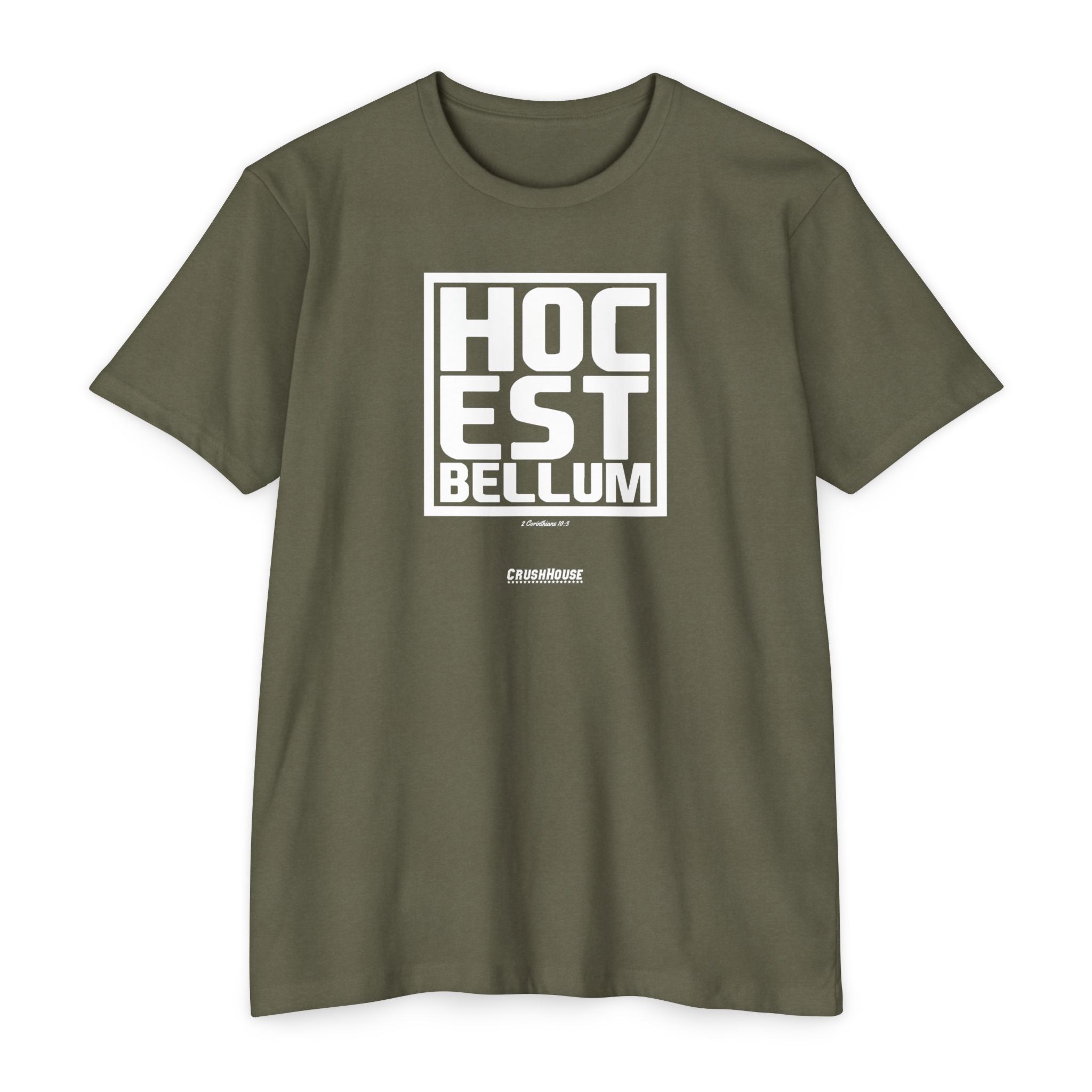 Hoc Est Bellum (2 Cor. 10:3)- Premium Unisex T-shirt