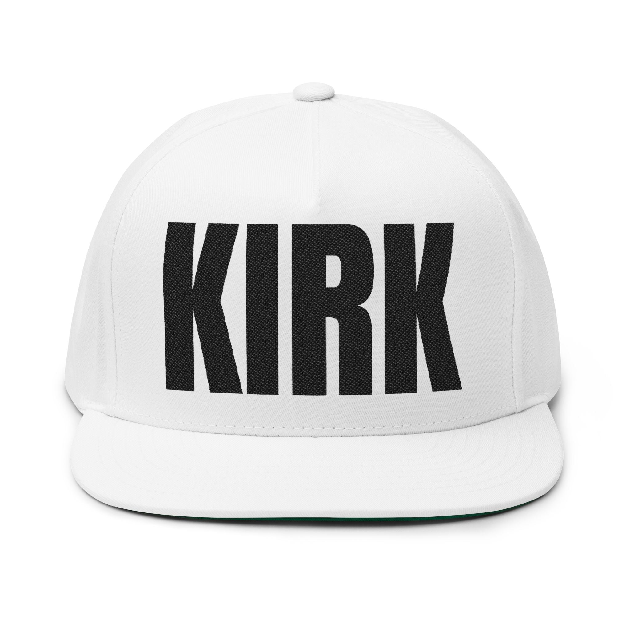 KIRK- Embroidered Flat Bill Snapback