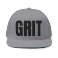 GRIT- Embroidered Flat Bill Snapback
