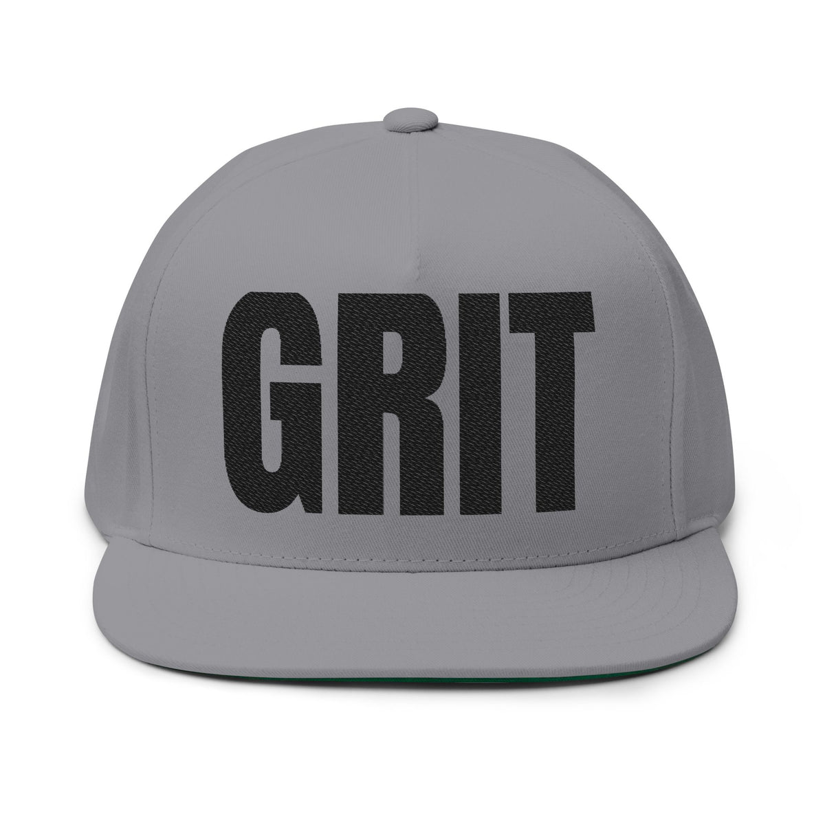 GRIT- Embroidered Flat Bill Snapback
