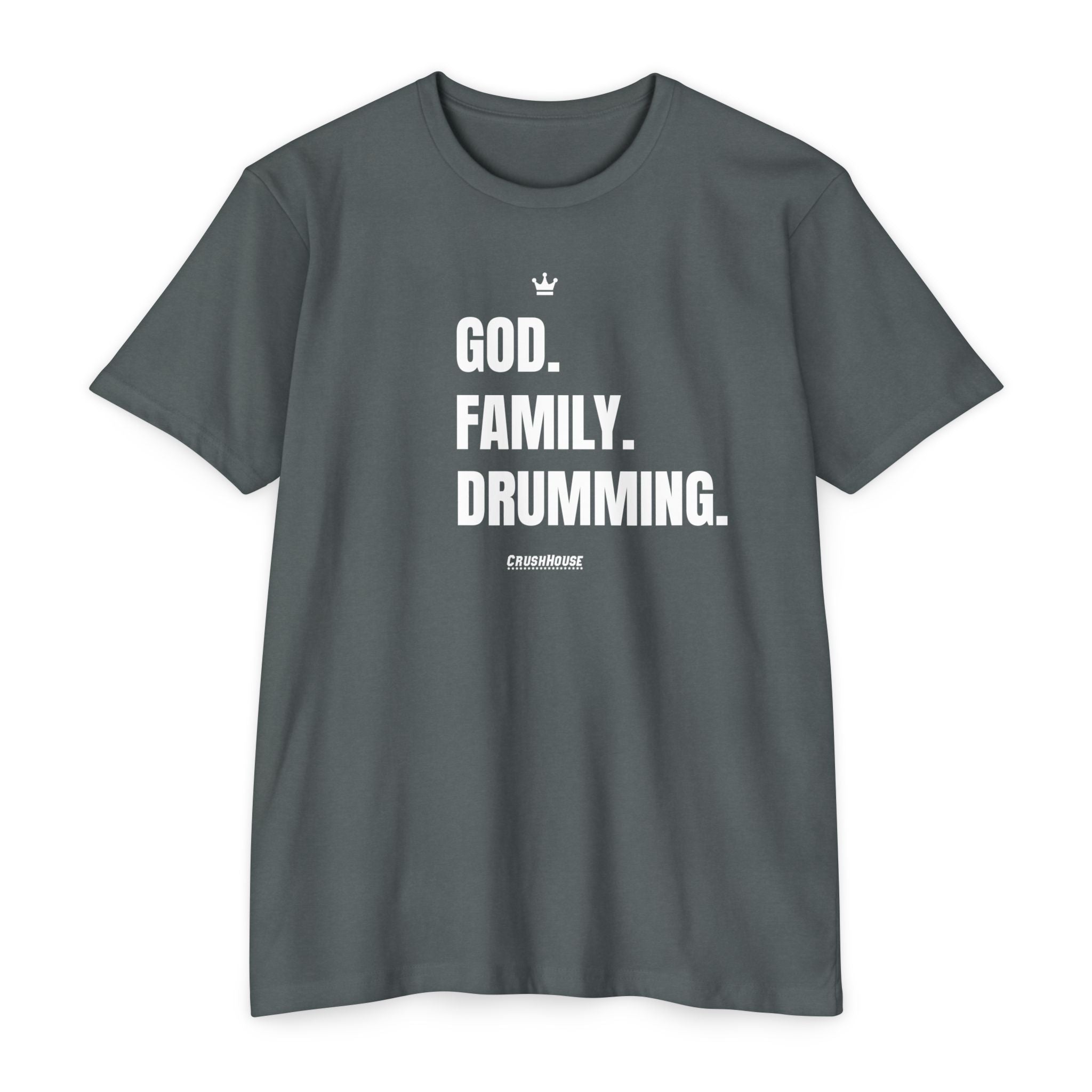 God. Family. Drumming. - Premium Unisex T-shirt