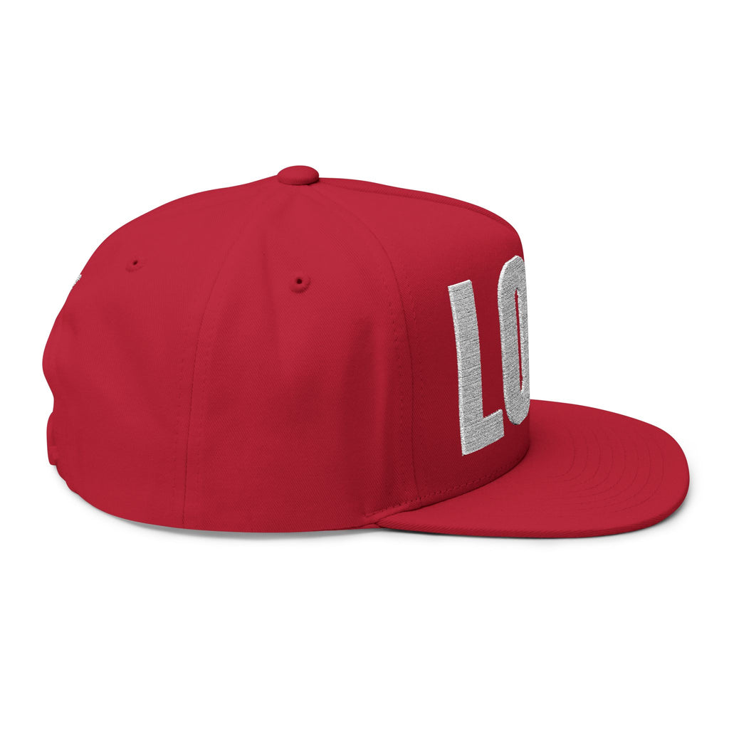 LOVE- Embroidered Flat Bill Snapback