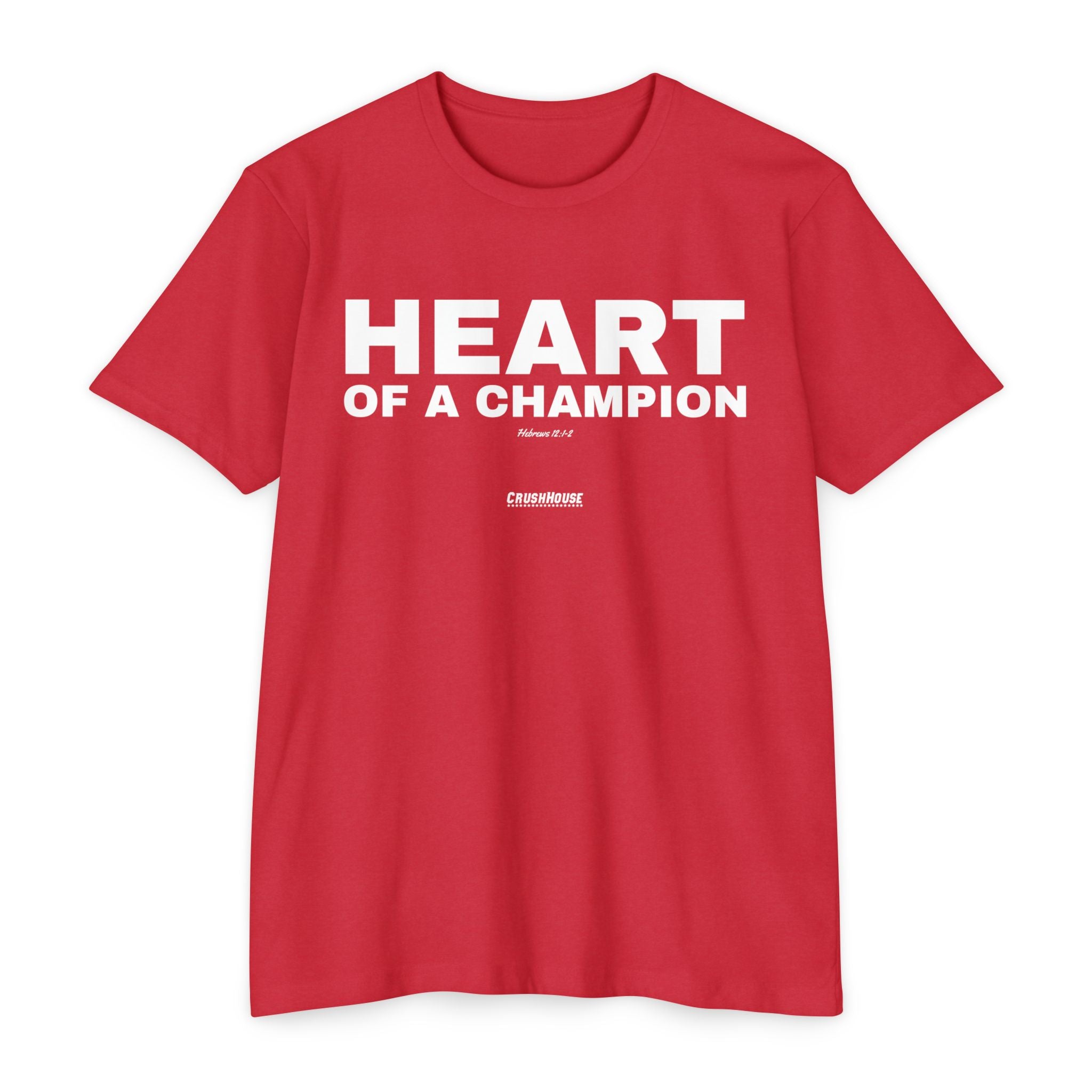 Heart of a Champion (Hebrews 12:1-2)- Premium Unisex T-shirt