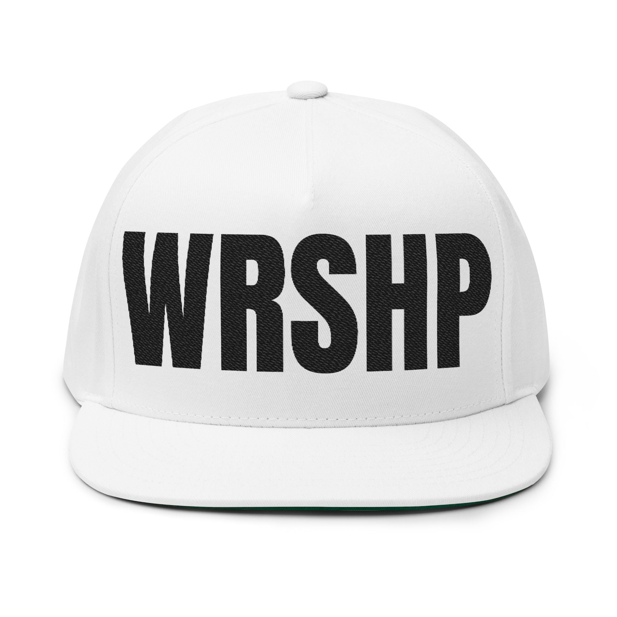 WRSHP- Embroidered Flat Bill Snapback