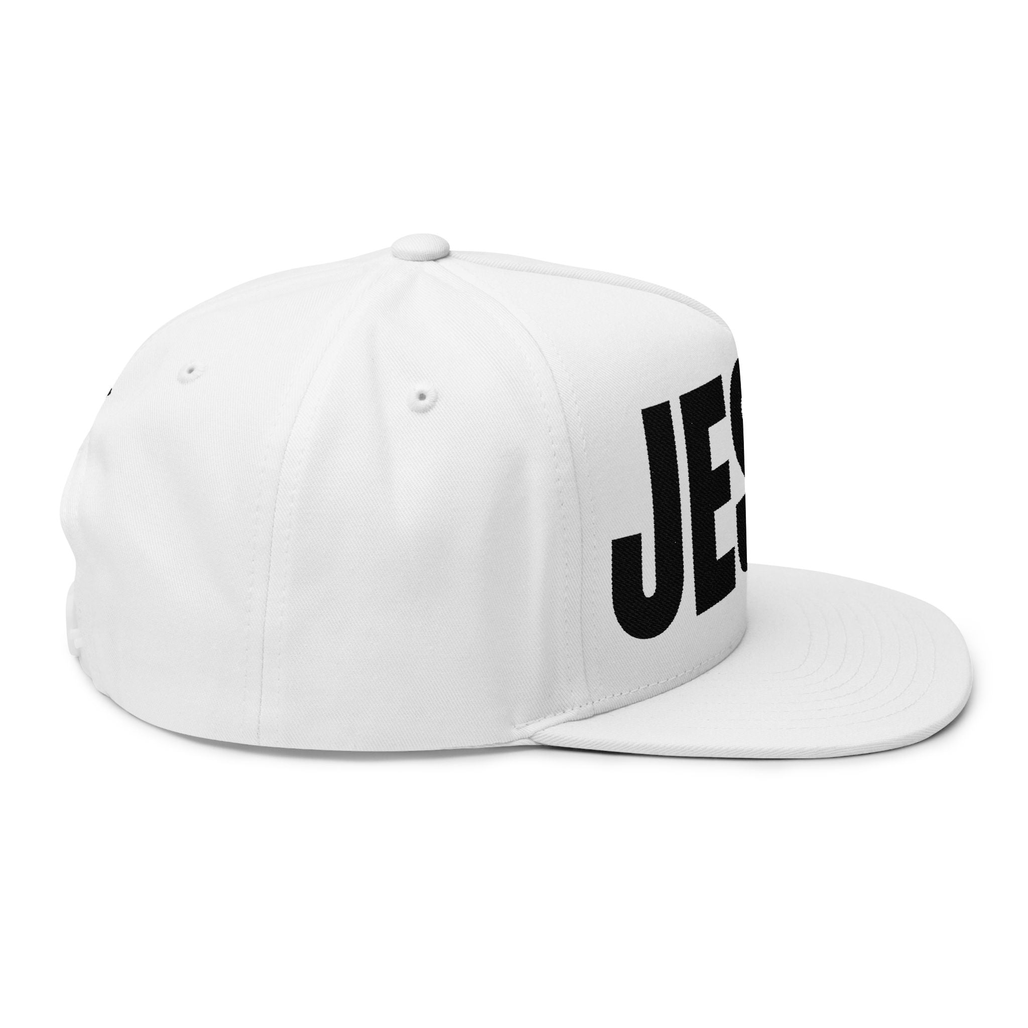 JESUS- Embroidered Flat Bill Snapback