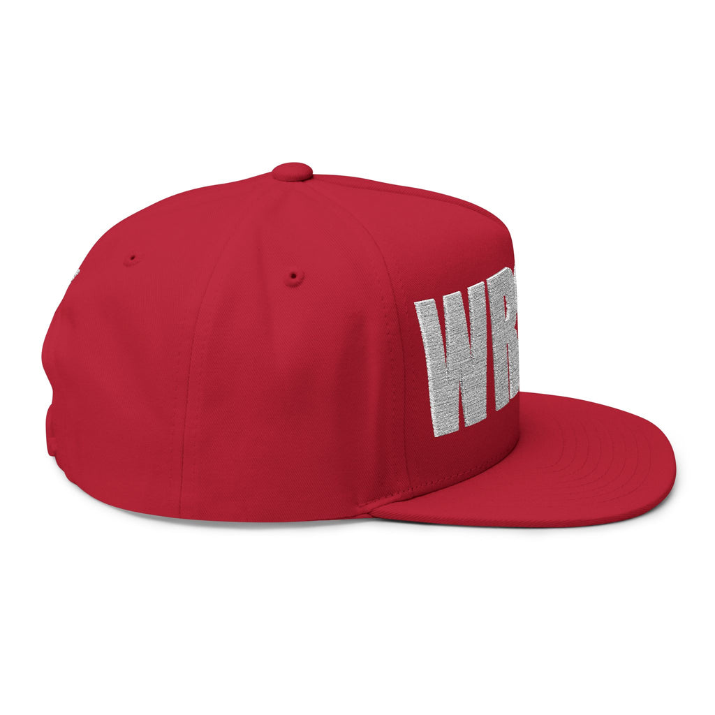 WRSHP- Embroidered Flat Bill Snapback