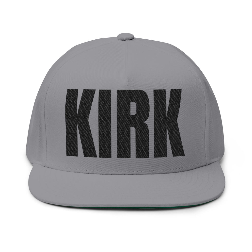 KIRK- Embroidered Flat Bill Snapback