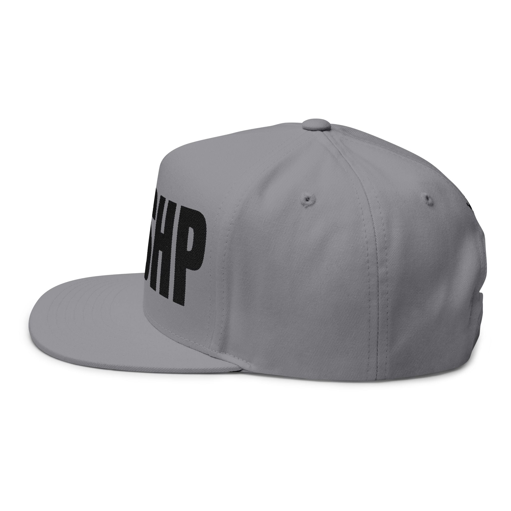 WRSHP- Embroidered Flat Bill Snapback