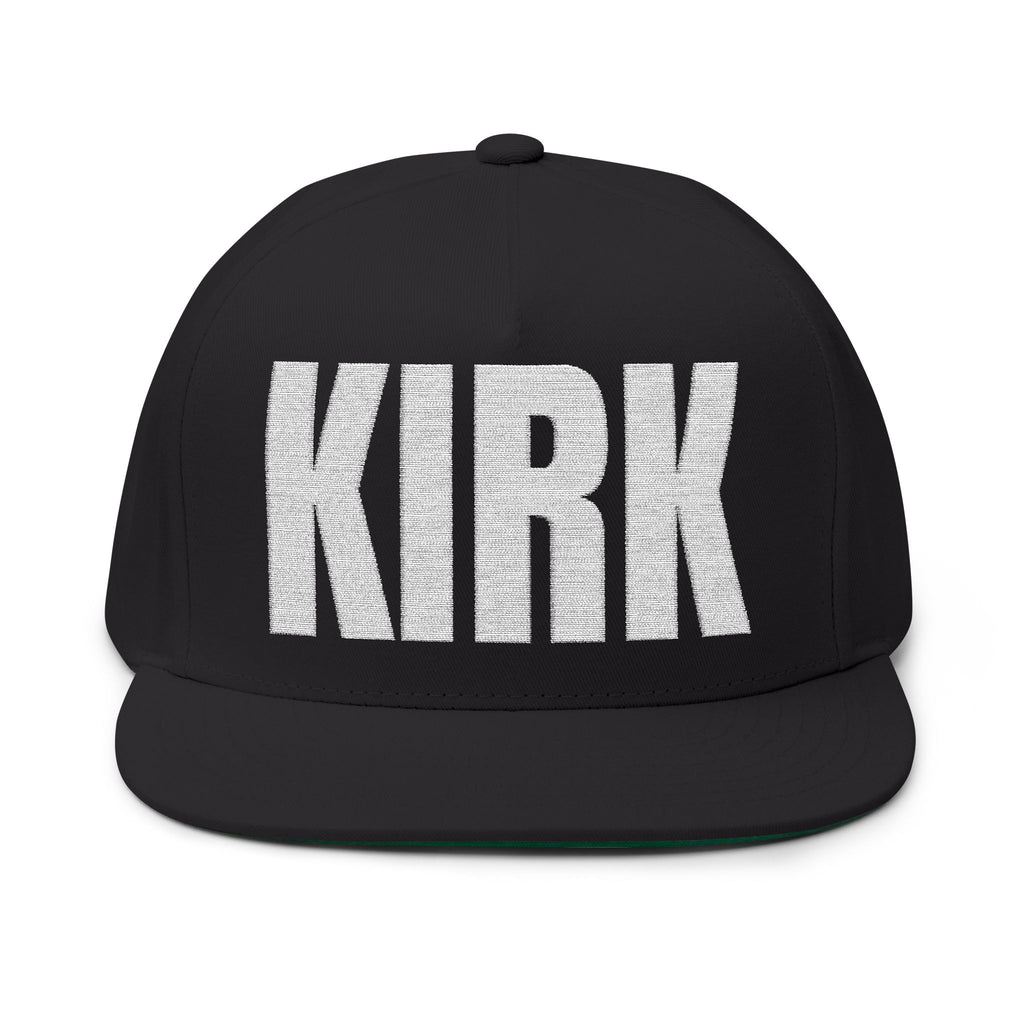 KIRK- Embroidered Flat Bill Snapback