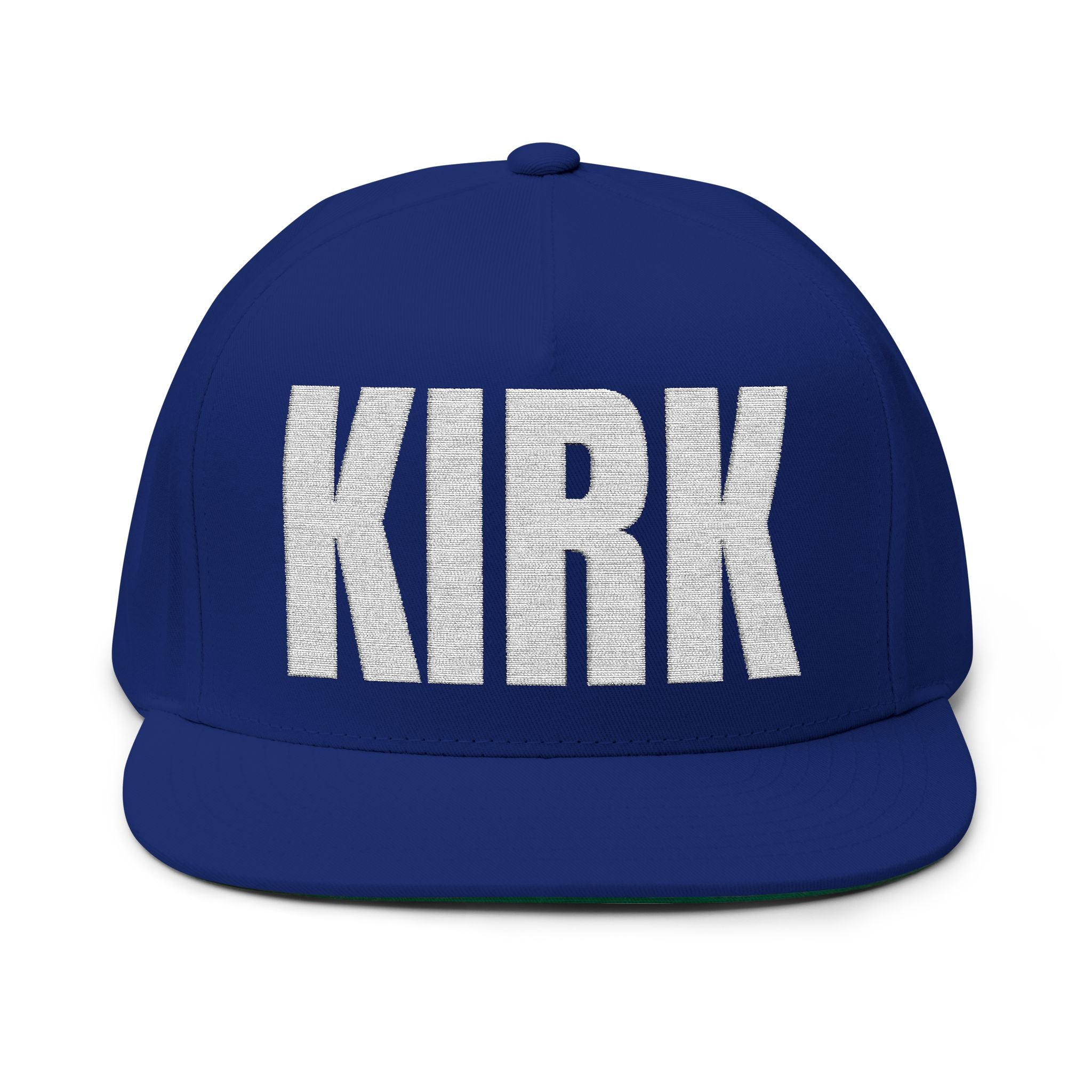 KIRK- Embroidered Flat Bill Snapback