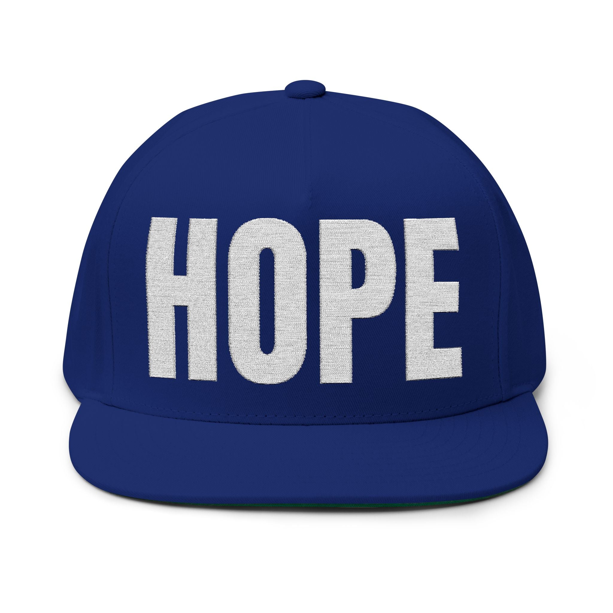 HOPE- Embroidered Flat Bill Snapback