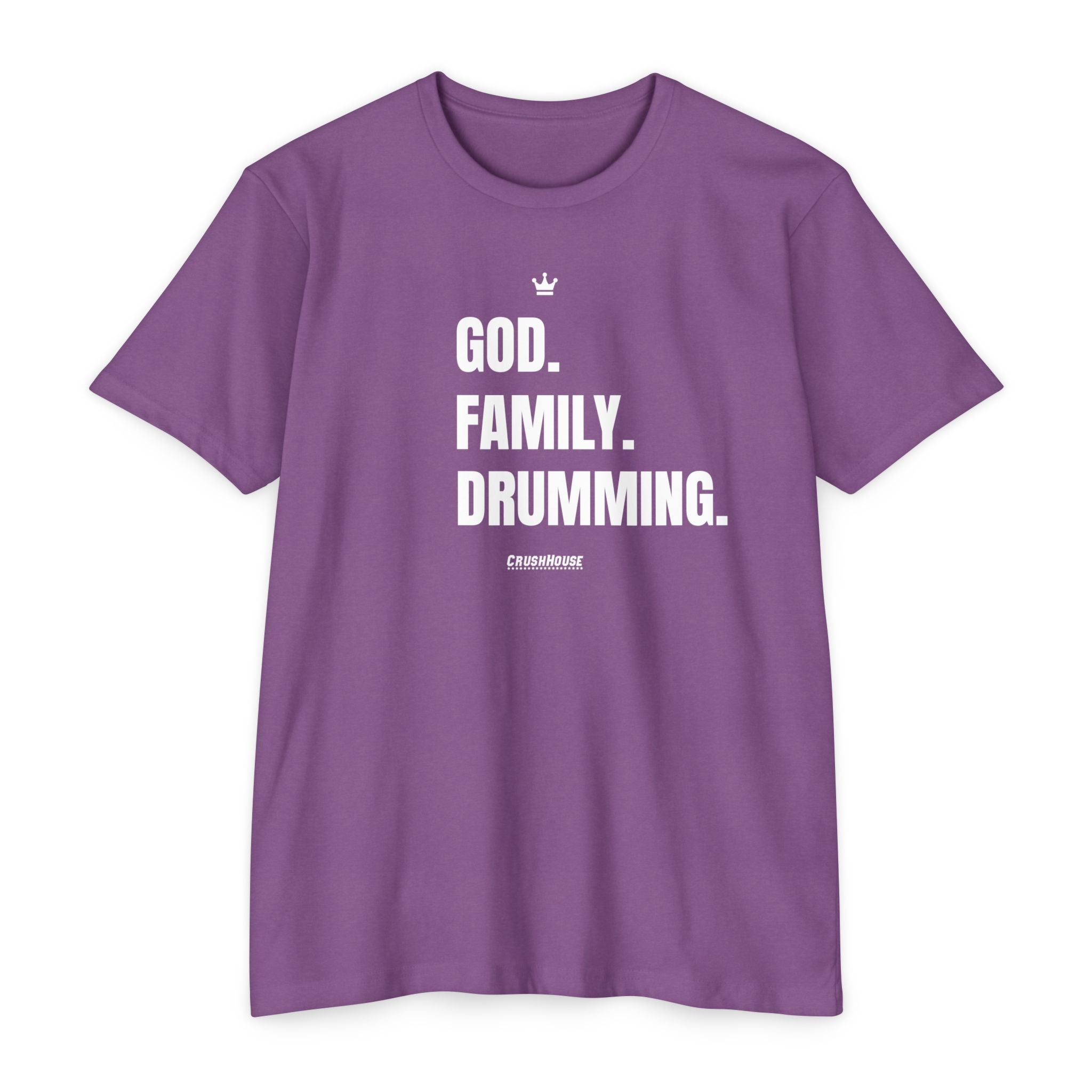 God. Family. Drumming. - Premium Unisex T-shirt