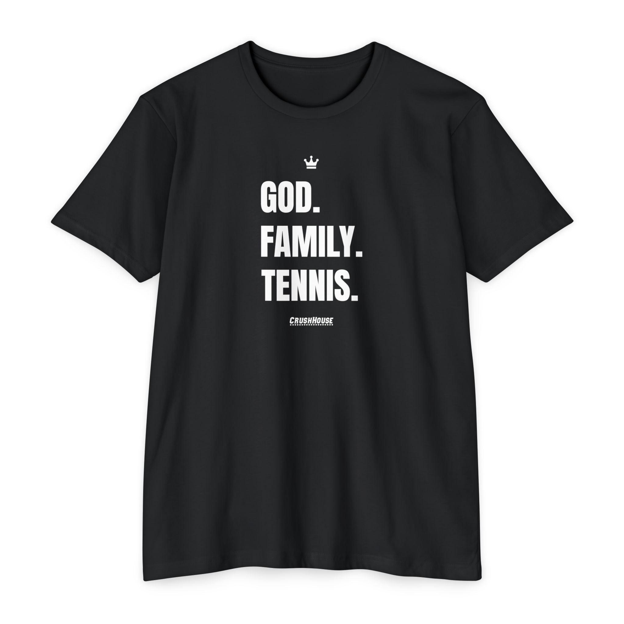 God. Family. Tennis. - Premium Unisex T-shirt