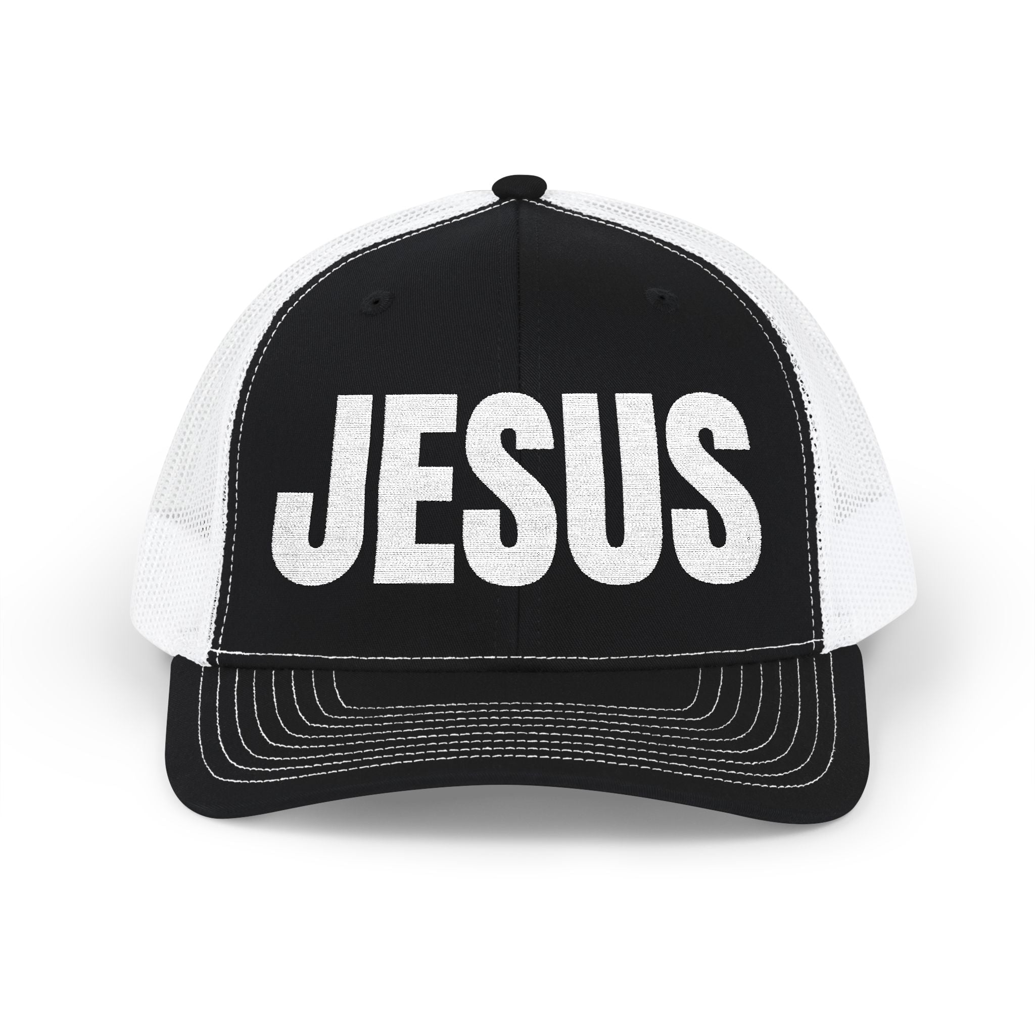 JESUS- Embroidered Snapback Trucker Hat